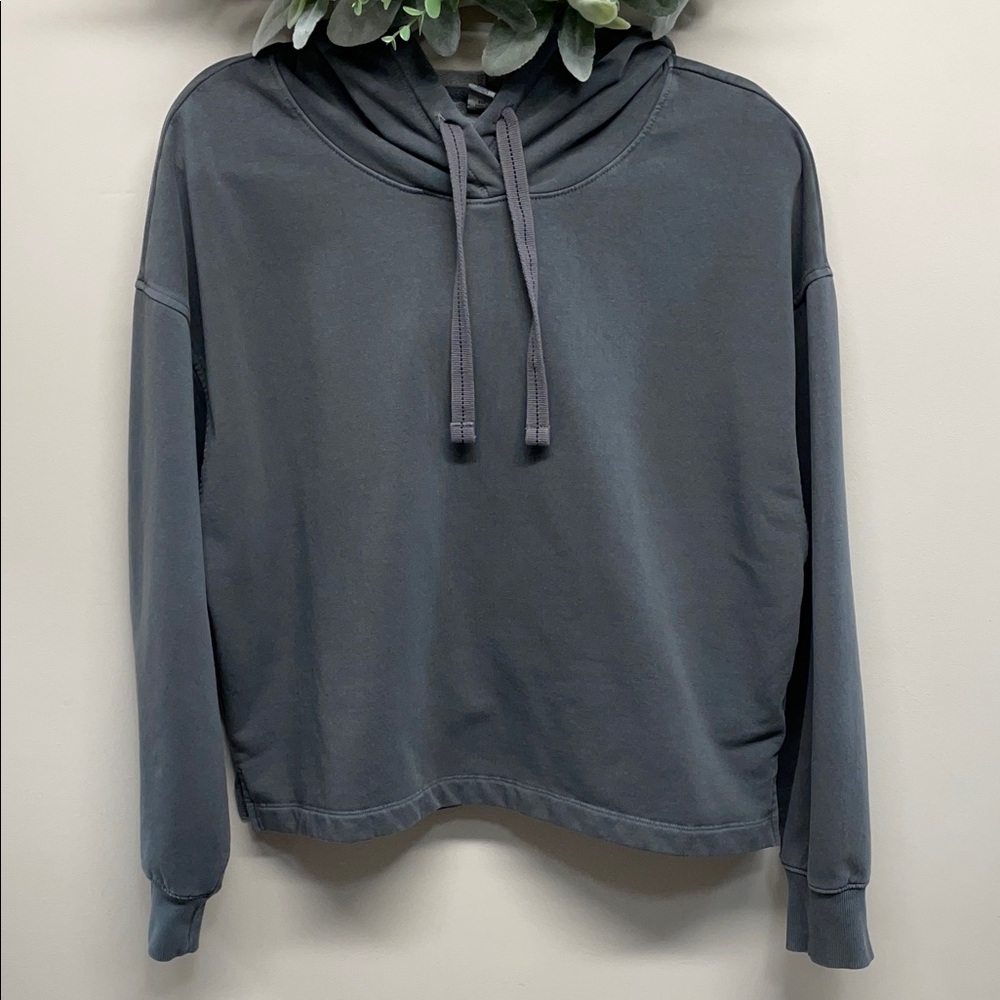 Old Navy Snuggly Fleece Hoodie Panther Gray L